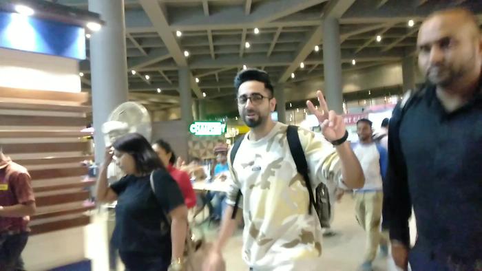 Ayushmann Spotted At Airport