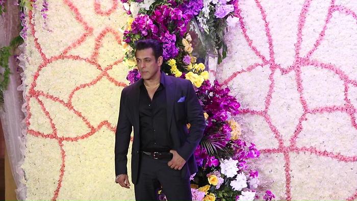 Sooraj R Barjatya Son Devaansh Wedding Reception Salman Khan