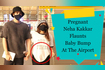 Pregnant Neha Kakkar Flaunts Baby Bump At The Airport Video Song