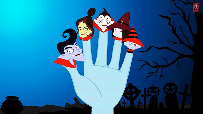Halloween Finger Family Dracula