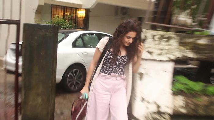 Tapsee Spotted At Salon