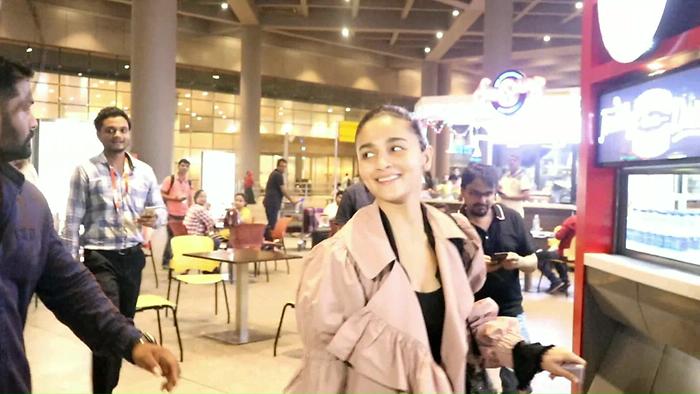 Alia Spotted At Airport