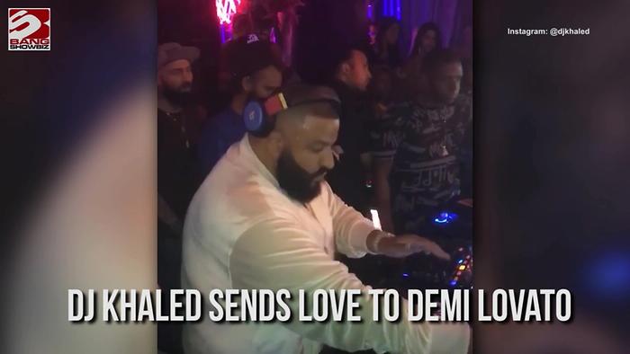 Dj Khaled supports Demi