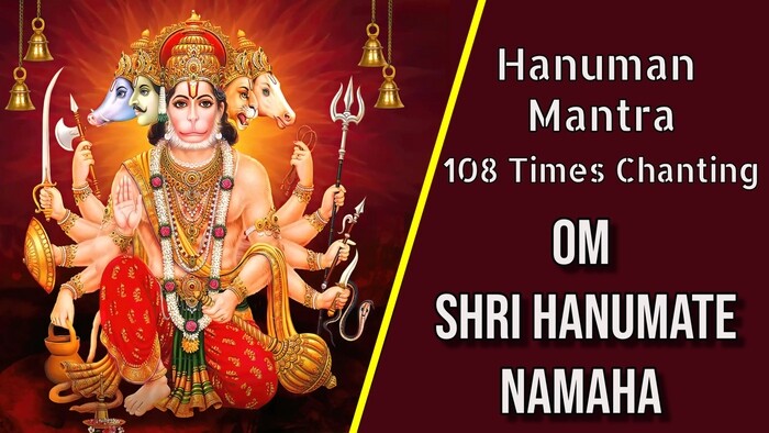 Hanuman Mantra 108 Times Chanting Om Shri Hanumate Namaha