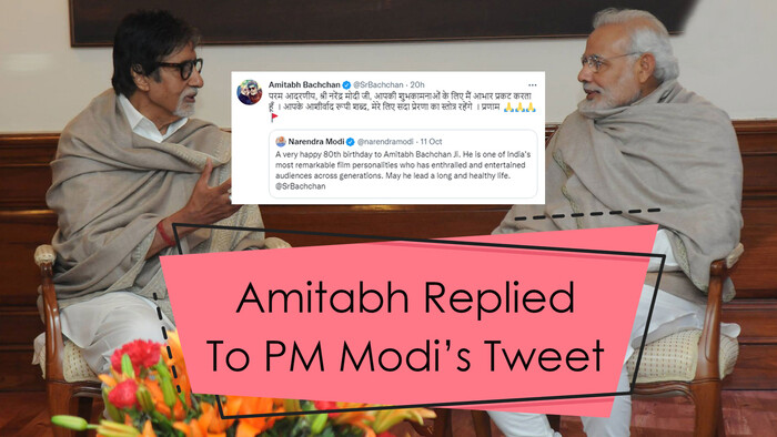 Amitabh Bachchan Replied To PM Modis Tweet