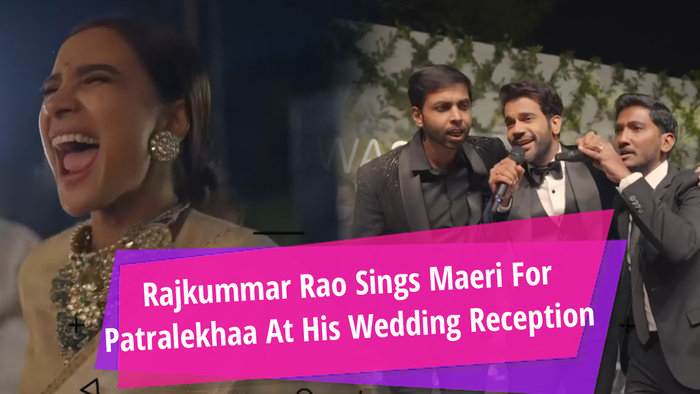 Rajkummar Rao Sings Maeri For Patralekhaa At His Wedding Reception